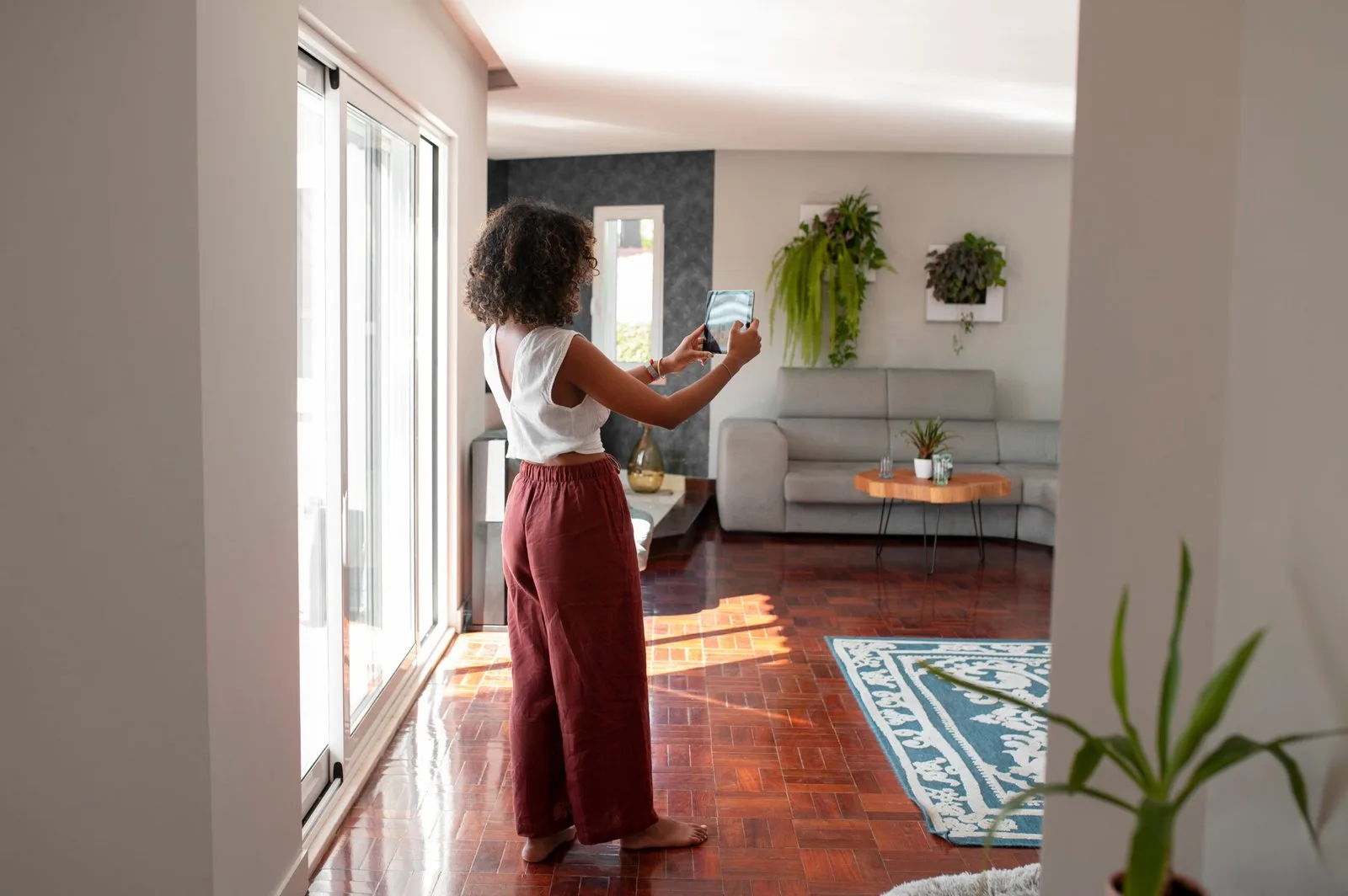 Smart home security keypad and monitoring interface